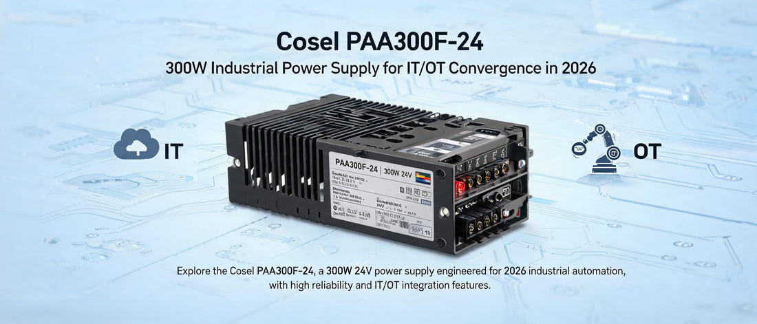 Cosel PAA300F-24: 300W Industrial Power Supply for IT/OT Convergence in 2026