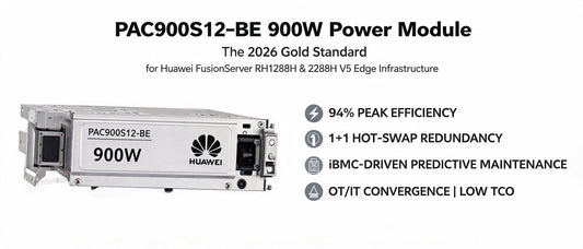 PAC900S12-BE 900W Power Module: The 2026 Gold Standard for Huawei FusionServer RH1288H & 2288H V5 Edge Infrastructure