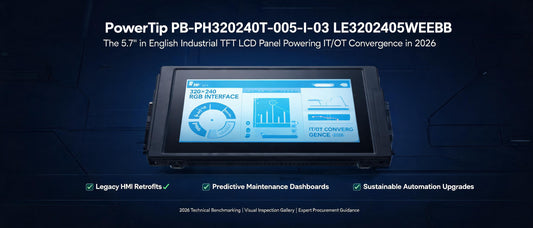 PowerTip PB-PH320240T-005-I-03 LE3202405WEEBB: The 5.7" Industrial TFT LCD Panel Powering IT/OT Convergence in 2026