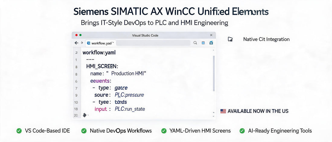 Siemens SIMATIC AX WinCC Unified Elements Brings IT-Style DevOps to PLC and HMI Engineering