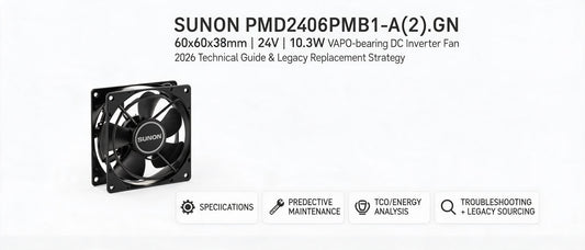 SUNON PMD2406PMB1-A(2).GN 6038 24V Inverter Cooling Fan: 2026 Technical Guide & Legacy Replacement Strategy
