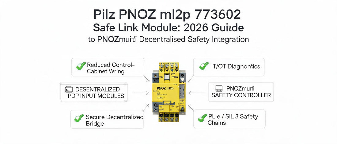 Pilz PNOZ ml2p 773602 Safe Link Module: 2026 Guide to PNOZmulti Decentralised Safety Integration