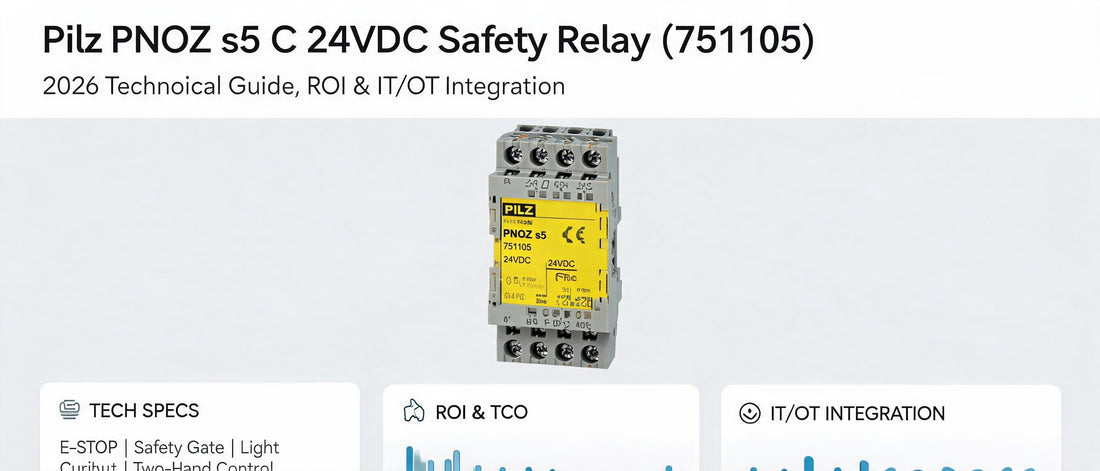 Pilz PNOZ s5 C 24VDC Safety Relay (751105): 2026 Technical Guide, ROI & IT/OT Integration