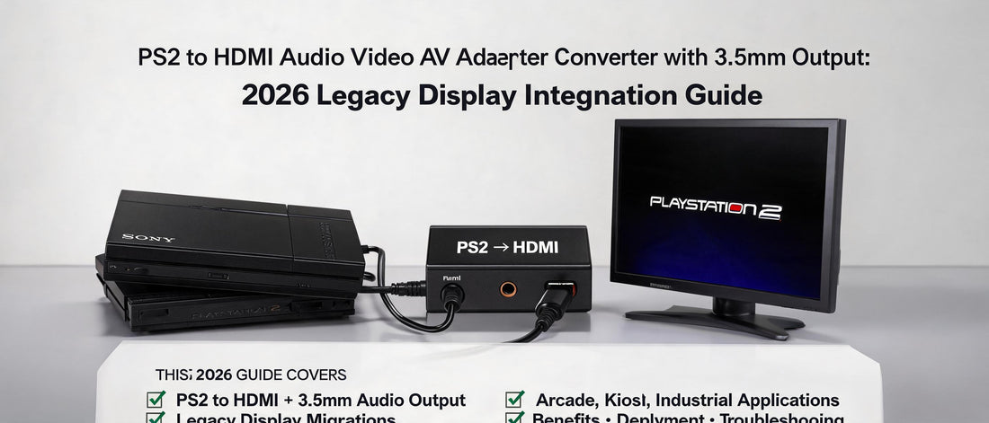 PS2 to HDMI Audio Video AV Adapter Converter with 3.5mm Output: 2026 Legacy Display Integration Guide