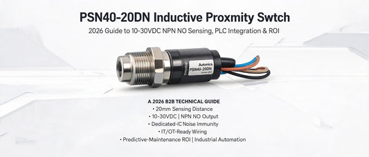 PSN40-20DN Inductive Proximity Switch: 2026 Guide to 10-30VDC NPN NO Sensing, PLC Integration & ROI