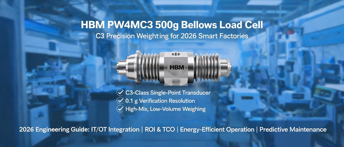 HBM PW4MC3 500g Bellows Load Cell: C3 Precision Weighing for 2026 Smart Factories