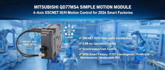 Mitsubishi QD77MS4 Simple Motion Module: 4-Axis SSCNET III/H Motion Control for 2026 Smart Factories