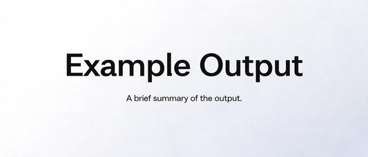 Example Output