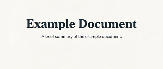Example Document