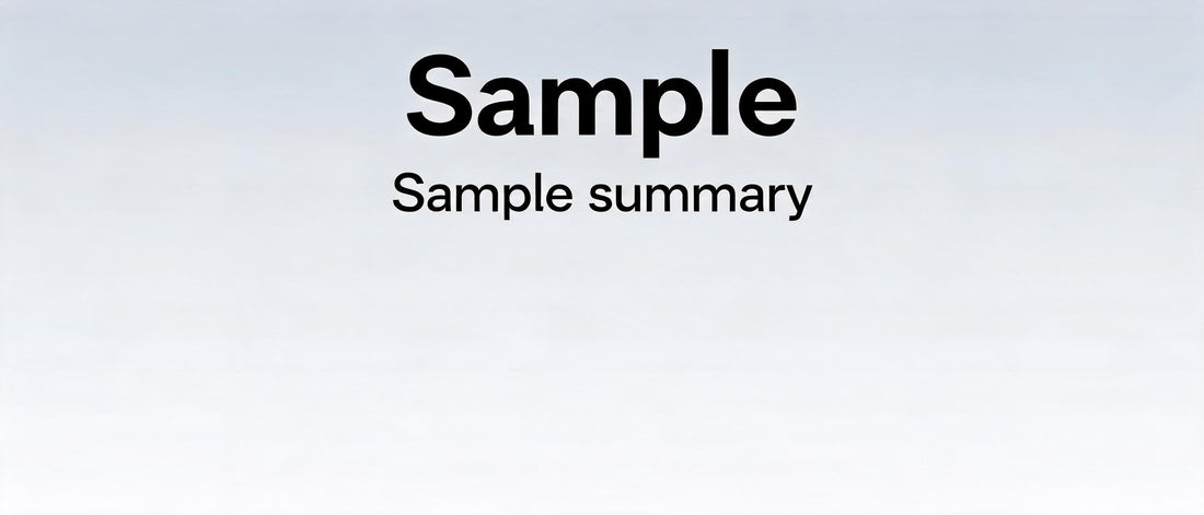 Sample