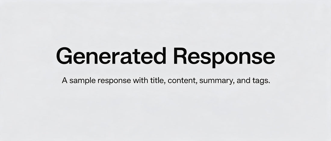 Generated Response