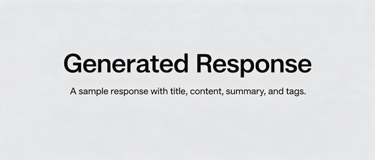 Generated Response
