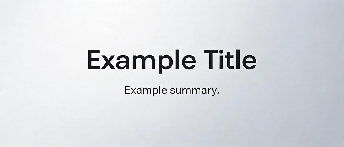 Example Title