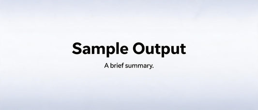 Sample Output