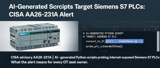 AI-Generated Scripts Target Siemens S7 PLCs: CISA AA26-231A Alert