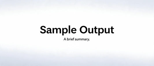 Sample Output