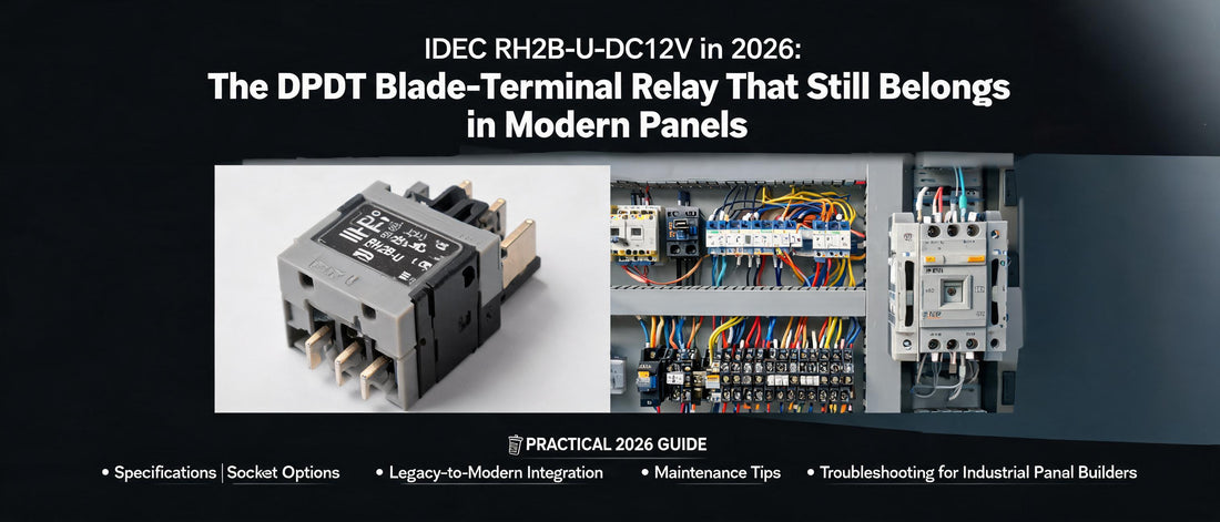 IDEC RH2B-U-DC12V in 2026: The DPDT Blade-Terminal Relay That Still Belongs in Modern Panels