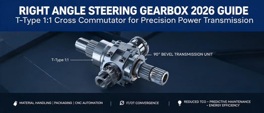 Right Angle Steering Gearbox 2026 Guide: T-Type 1:1 Cross Commutator for Precision Power Transmission