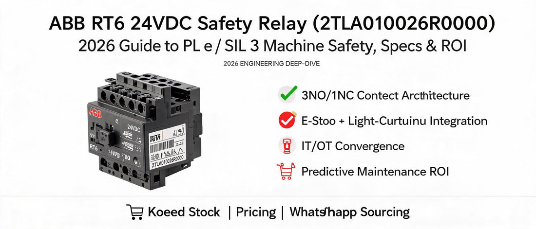 ABB RT6 24VDC Safety Relay (2TLA010026R0000): 2026 Guide to PL e / SIL 3 Machine Safety, Specs & ROI