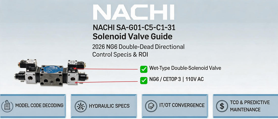 NACHI SA-G01-C5-C1-31 Solenoid Valve Guide: 2026 NG6 Double-Head Directional Control Specs & ROI