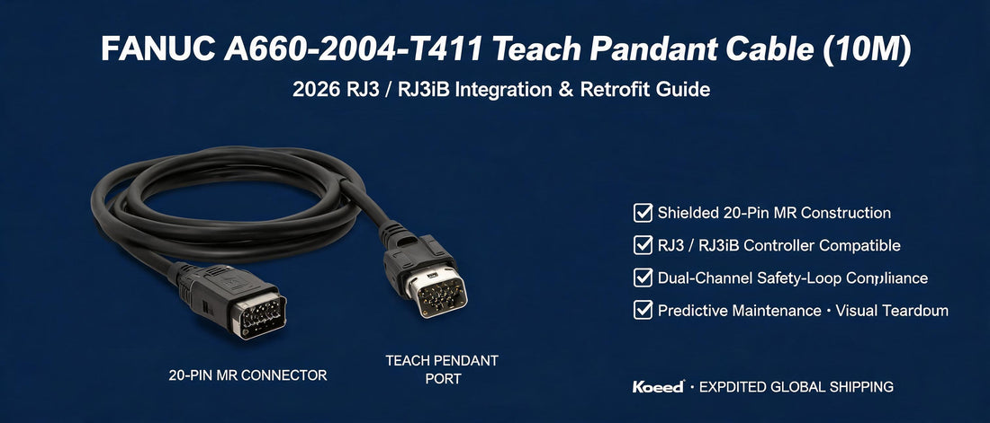 FANUC A660-2004-T411 Teach Pendant Cable (10M) | 2026 RJ3 / RJ3iB Integration & Retrofit Guide