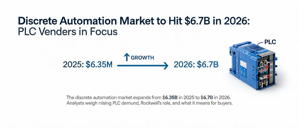 Discrete Automation Market to Hit $6.7B in 2026: PLC Vendors in Focus