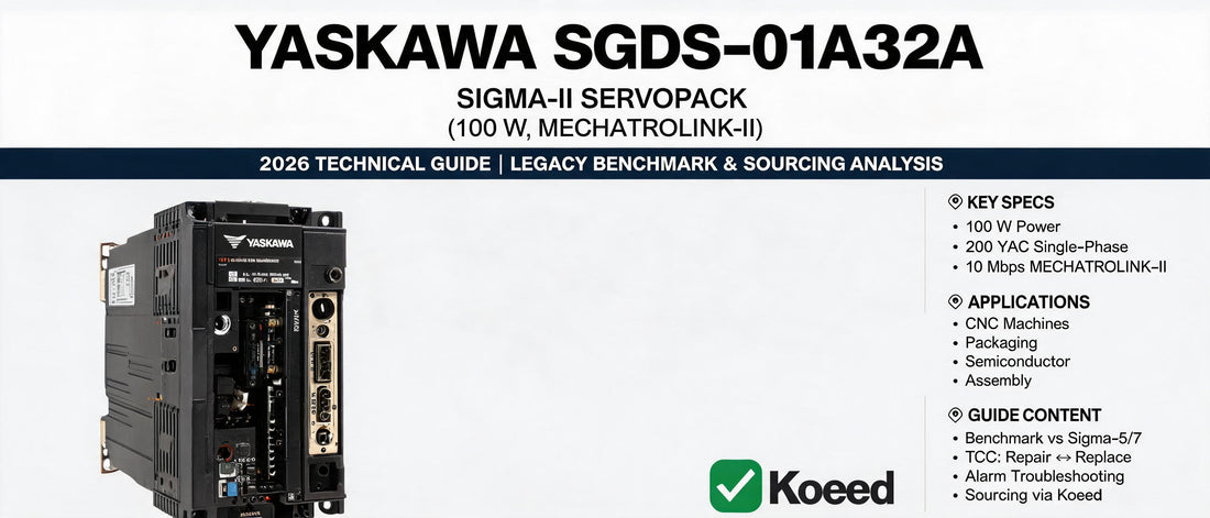 Yaskawa SGDS-01A32A Sigma-II SERVOPACK (100 W, MECHATROLINK-II): 2026 Technical Guide, Legacy Benchmark and Sourcing Analysis
