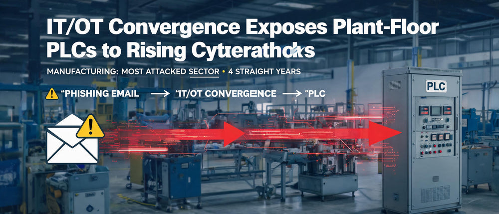 IT/OT Convergence Exposes Plant-Floor PLCs to Rising Cyberattacks