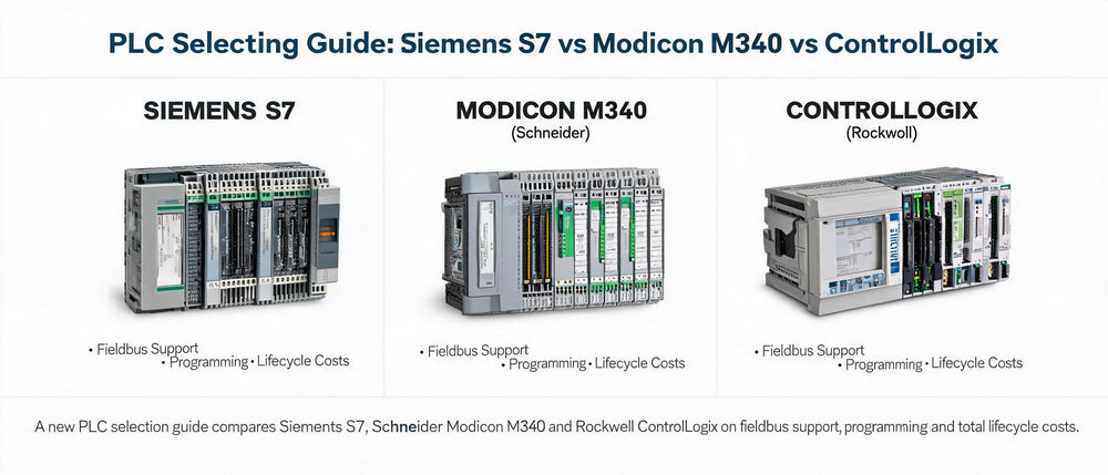 PLC Selection Guide: Siemens S7 vs Modicon M340 vs ControlLogix