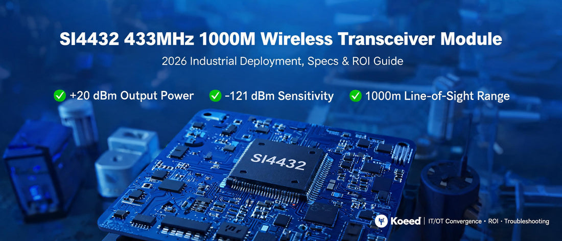 SI4432 433MHz 1000M Wireless Transceiver Module: 2026 Industrial Deployment, Specs & ROI Guide