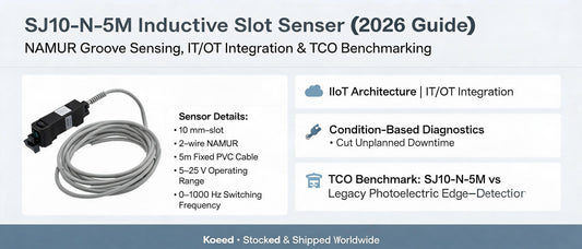 SJ10-N-5M Inductive Slot Sensor (2026 Guide): NAMUR Groove Sensing, IT/OT Integration & TCO Benchmarking