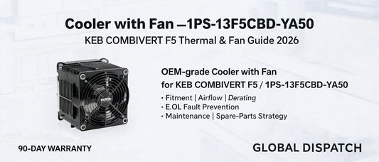 Cooler with Fan — 1PS-13F5CBD-YA50 | KEB COMBIVERT F5 Thermal & Fan Guide 2026