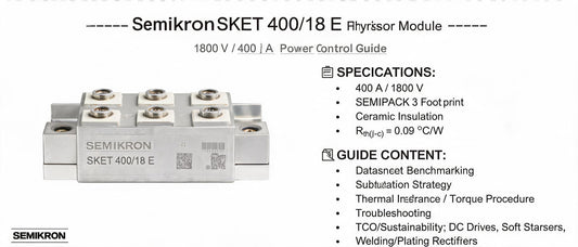 Semikron SKET 400/18 E Thyristor Module: 1800 V / 400 A Power Control Guide