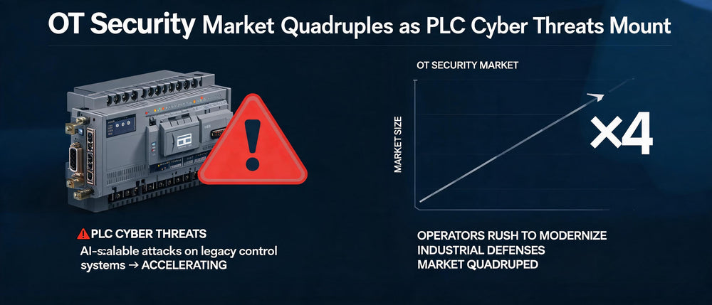 OT Security Market Quadruples as PLC Cyber Threats Mount