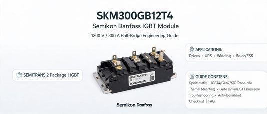 SKM300GB12T4 Semikron IGBT Module: 1200 V / 300 A Half-Bridge Engineering Guide
