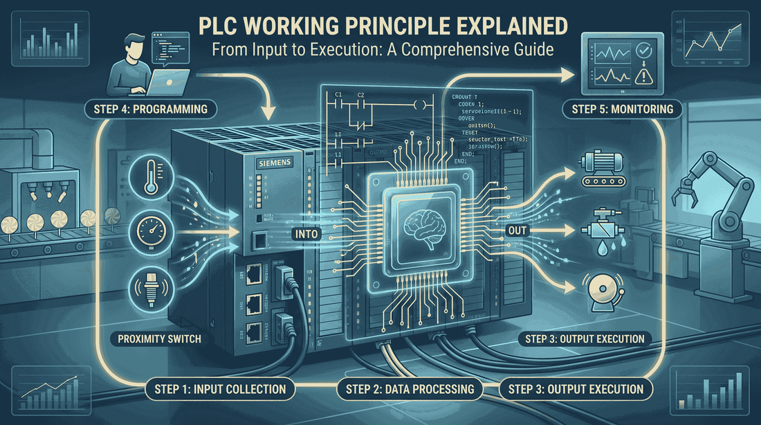 What is the working principle of PLC?