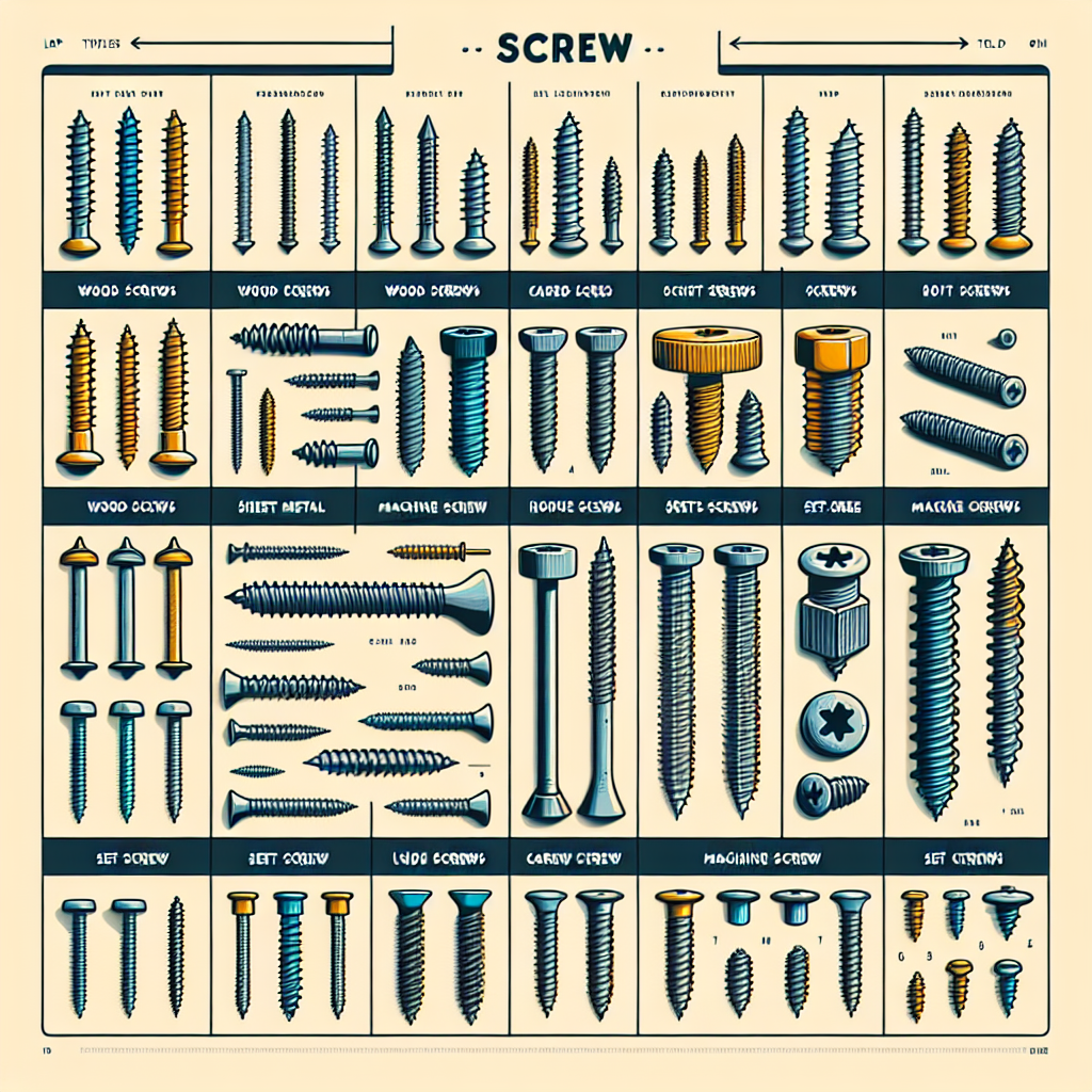 Classification of screws, how to quickly identify the major categories of screws?