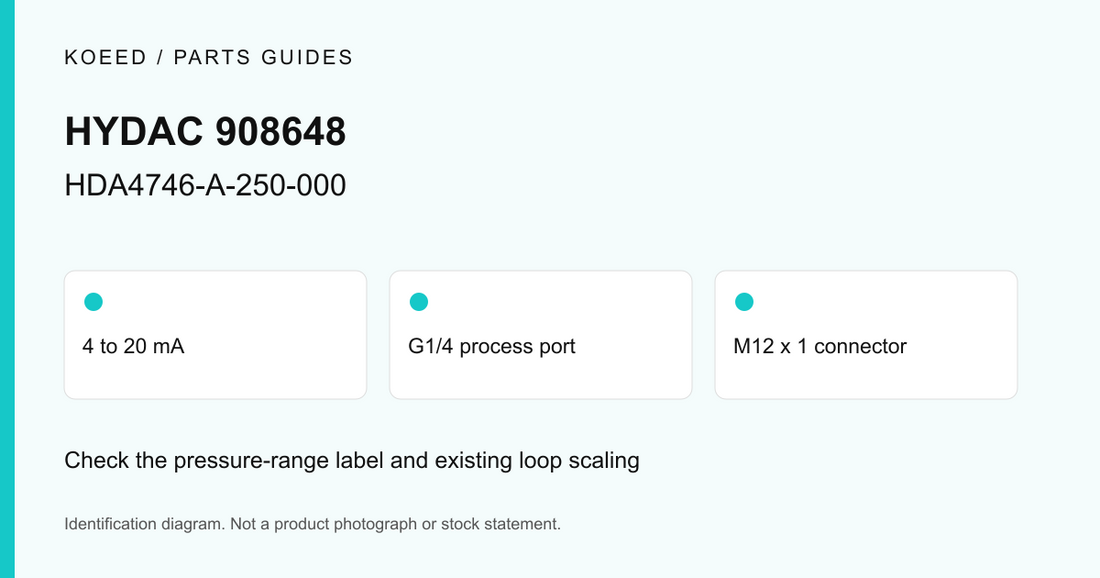 HYDAC 908648: HDA4746-A-250-000. Identification diagram; not a product photograph.