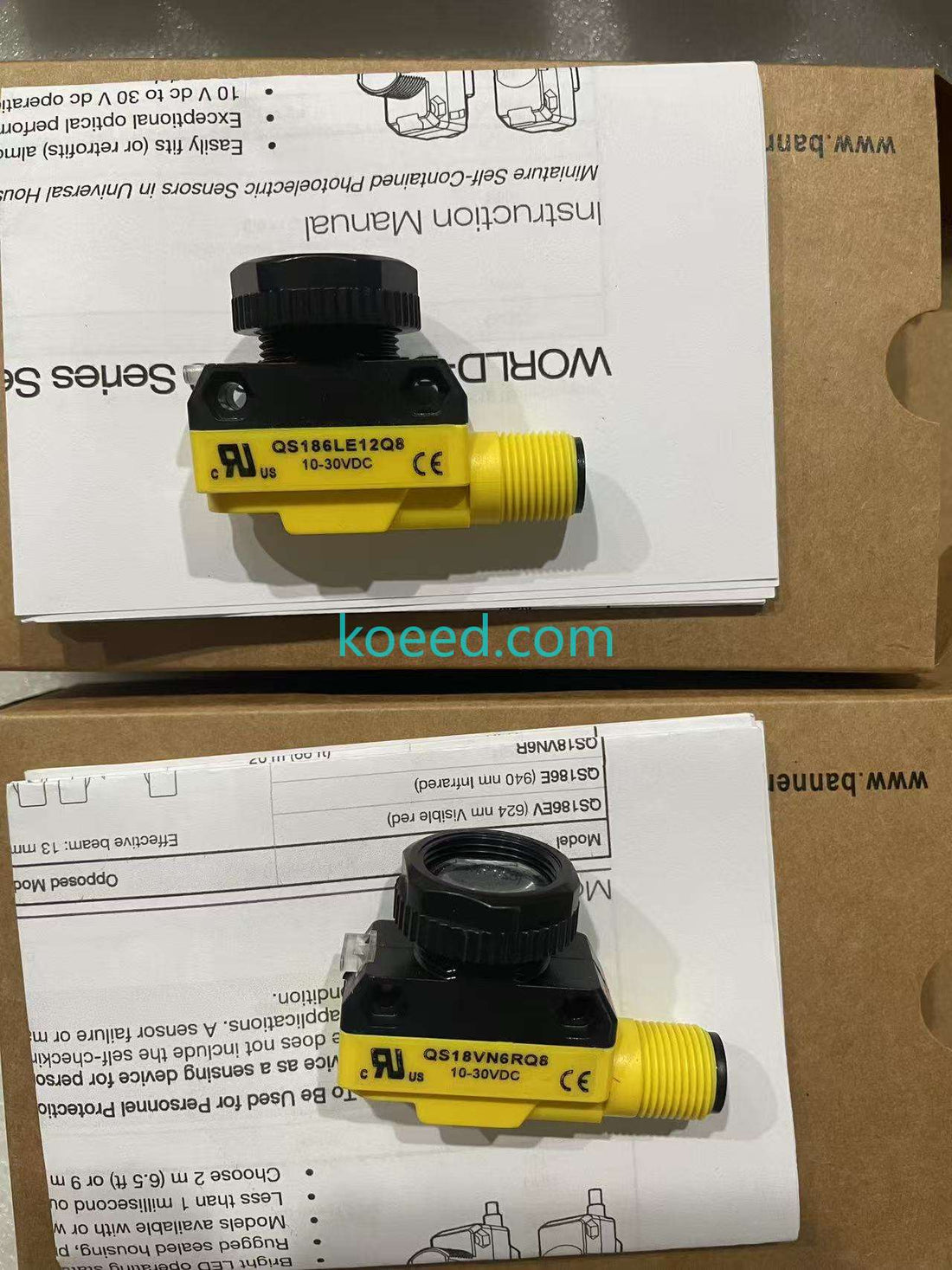 QS186LE12Q8 + QS18VN6RQ8 — source photograph