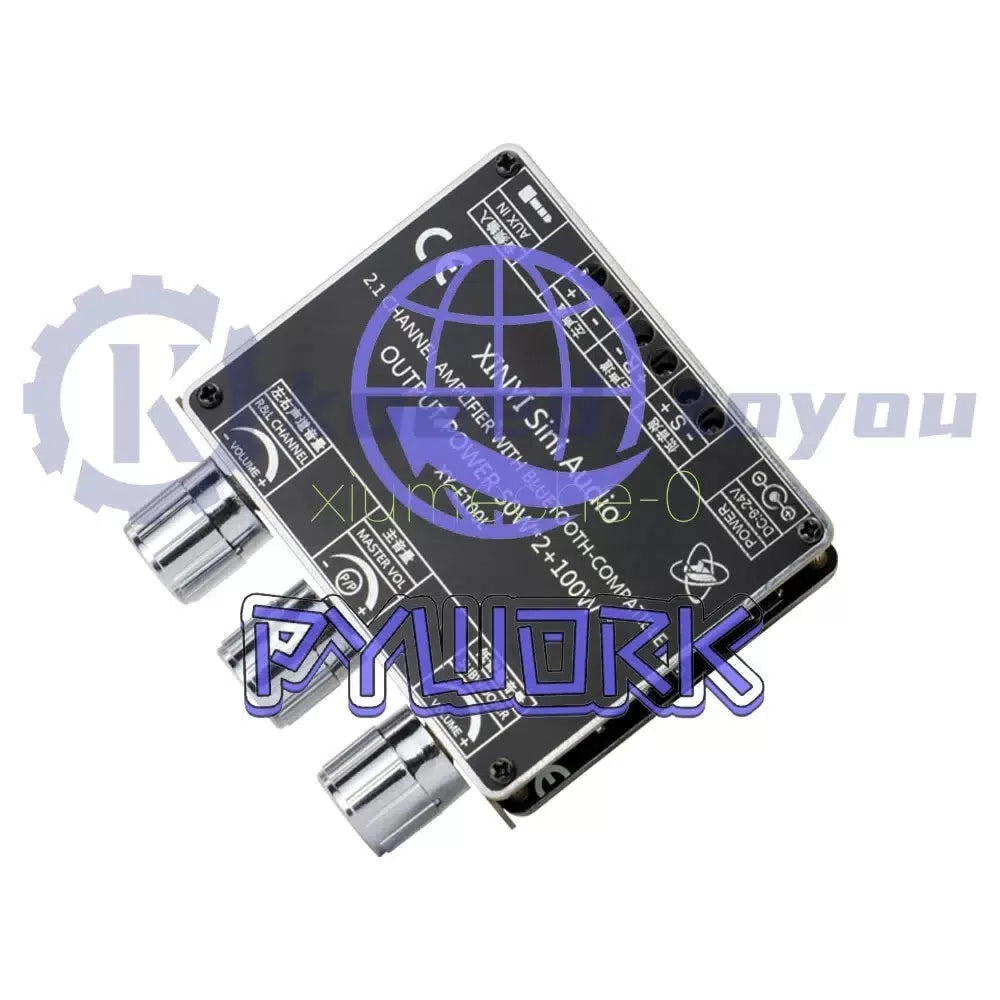 100W 50W*2 2.1 Channel Bluetooth5.1 Power Audio Stereo Subwoofer Amplifier Board [7]