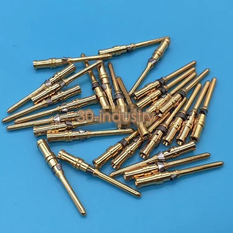 100pcs/pack NEW FOR HARTING connector 09150006121 gold-plated male needle 1.5mm - KOEED [1]