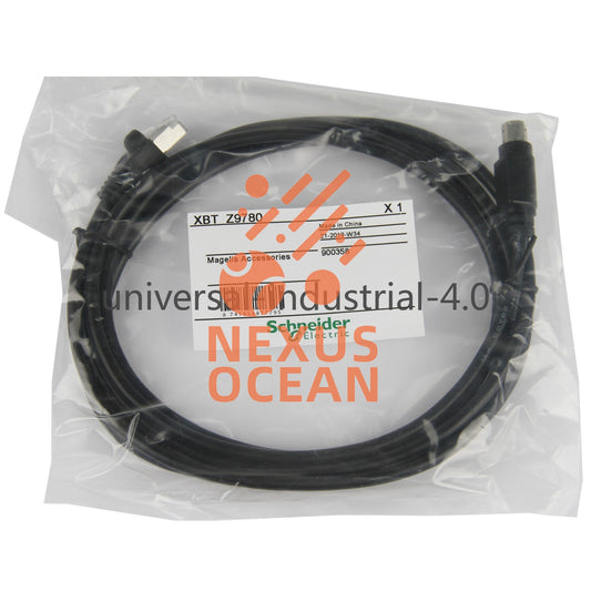 Schneider XBTZ9780 HMI Accessory 2.5m Cable to Connect Magelis Mini DIN RJ45