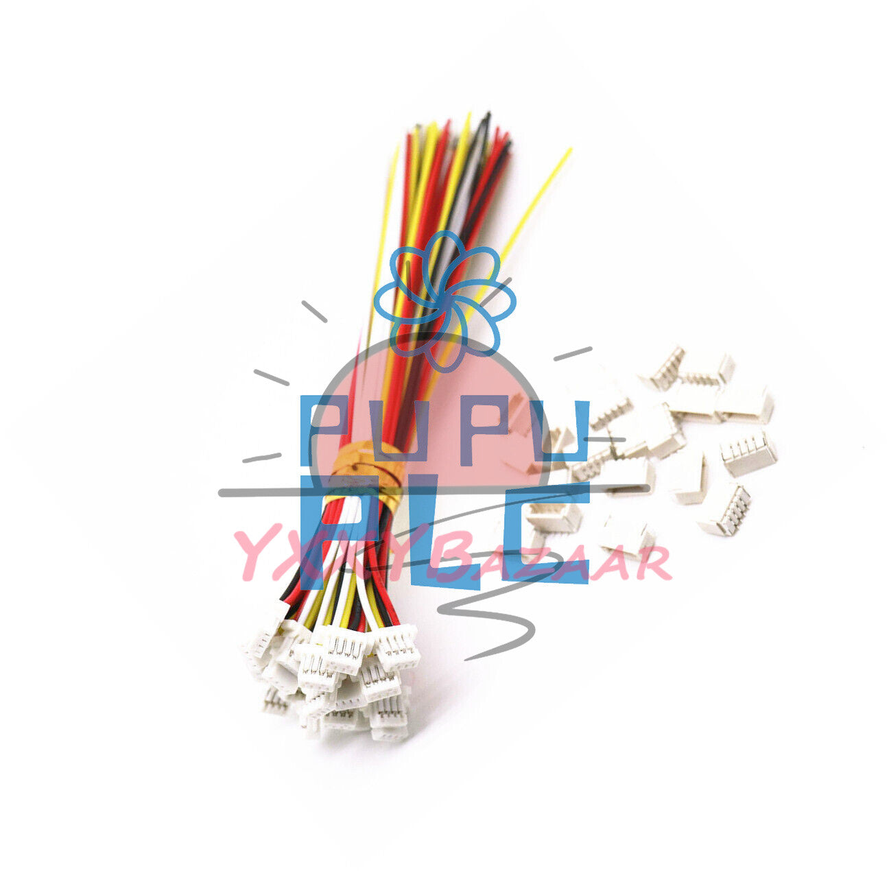5sets Micro JST SH 1.25mm 4Pin Female Connector with Wire and Male Connector