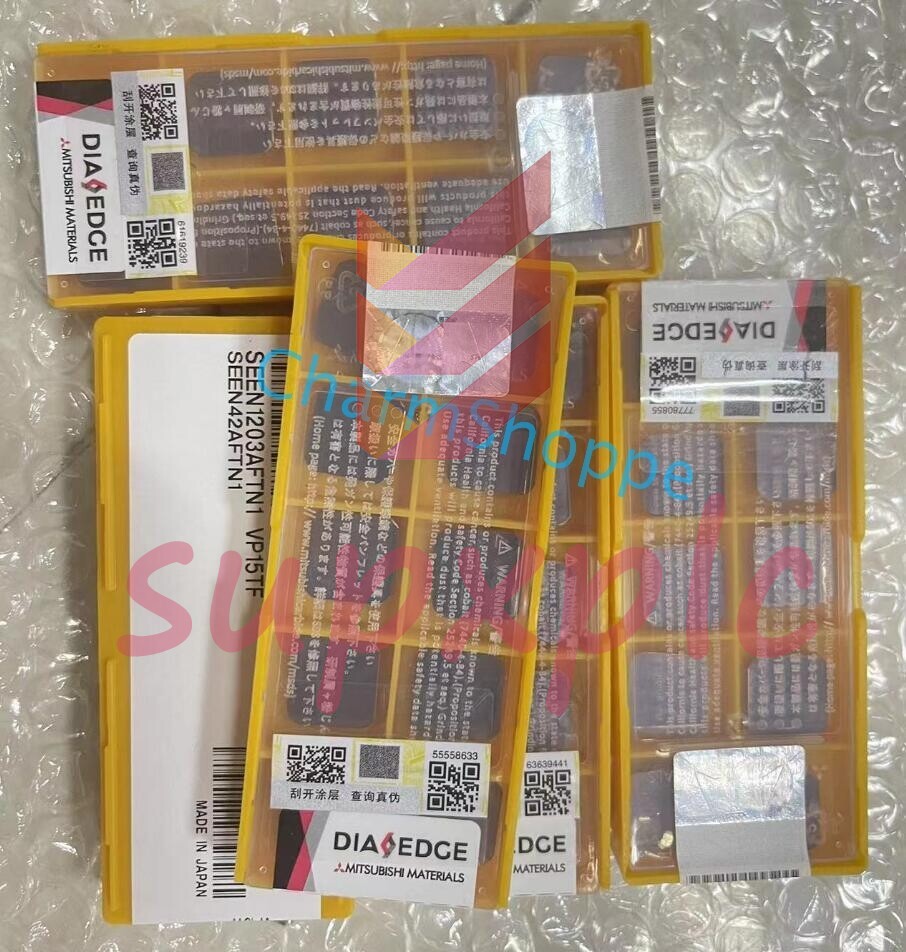10PCS CNC Carbide Inserts In Box Mitsubishi SEEN1203AFTN1 VP15TF #F