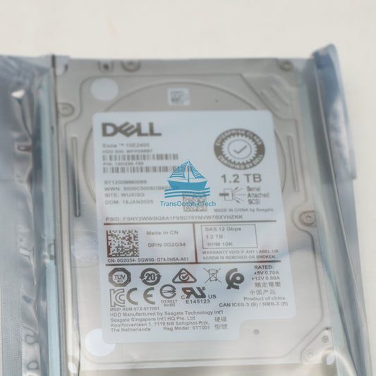 DELL 1.2TB 12Gb/s 2.5" 10K Enterprise Hard Drive ST1200MM0099 HDD 1PCS