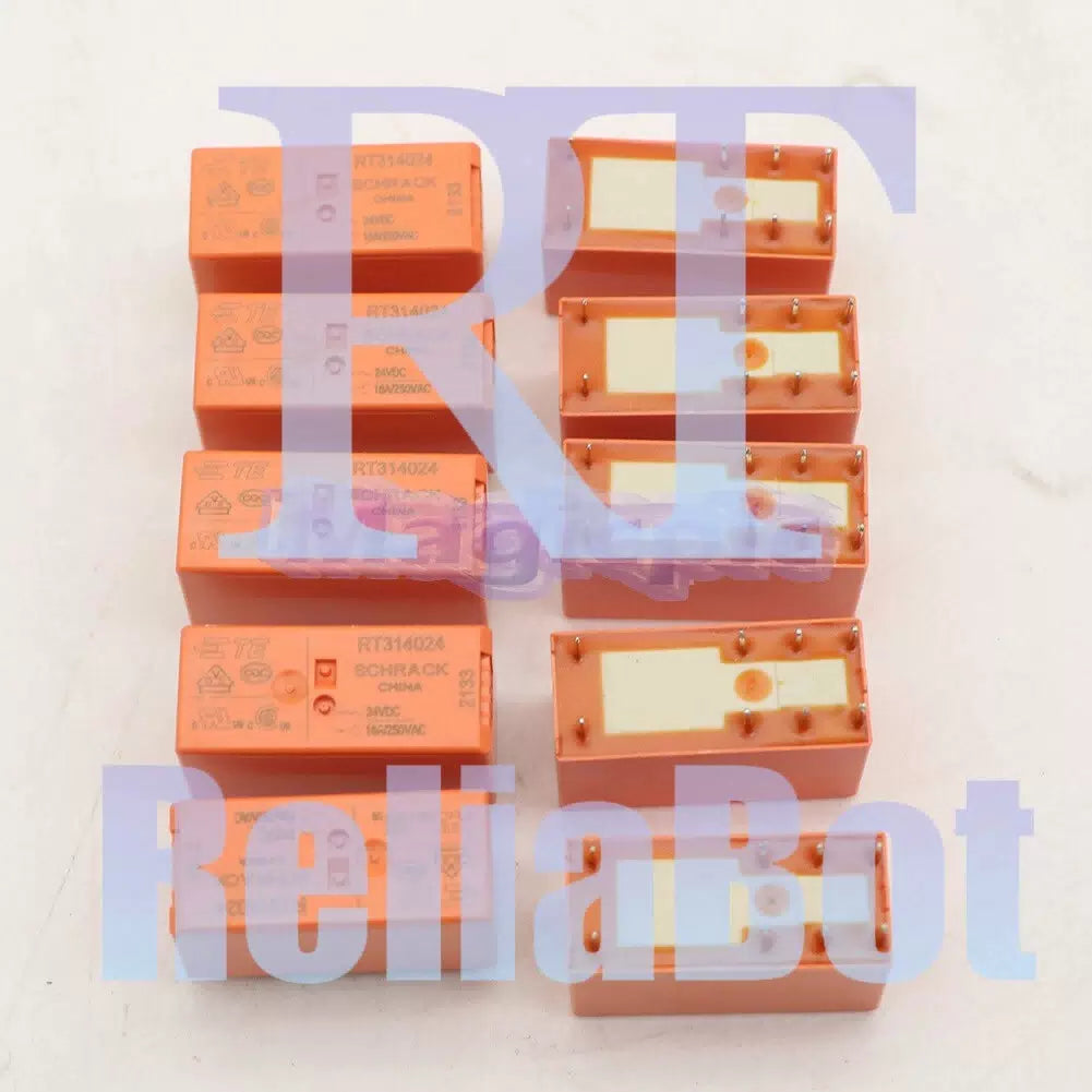 10PCS 24V 8pins SCHRACK RT314024 16A 250VAC Tyco Relay /RS [1]