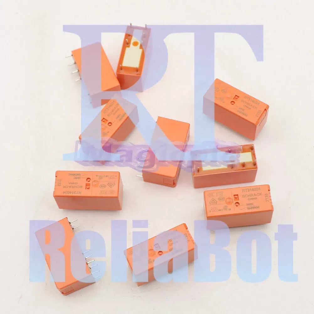 10PCS 24V 8pins SCHRACK RT314024 16A 250VAC Tyco Relay /RS [6]