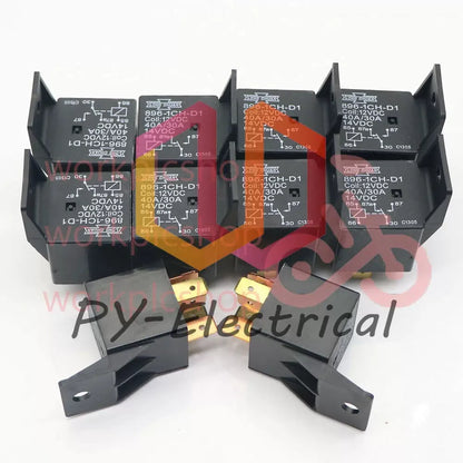 10PCS 896-1CH-D1 12VDC 40A/30A 12V 5PIN w/Bracket Relay [4]