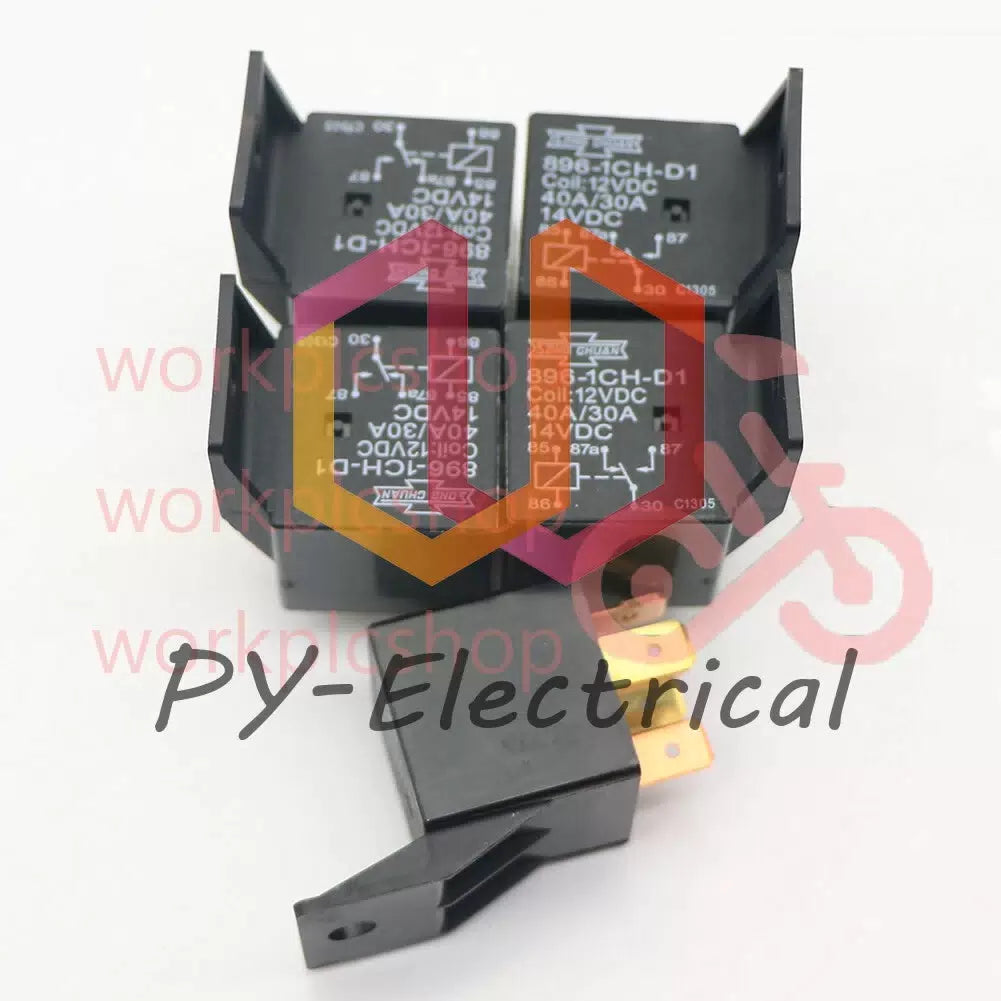 10PCS 896-1CH-D1 12VDC 40A/30A 12V 5PIN w/Bracket Relay [5]