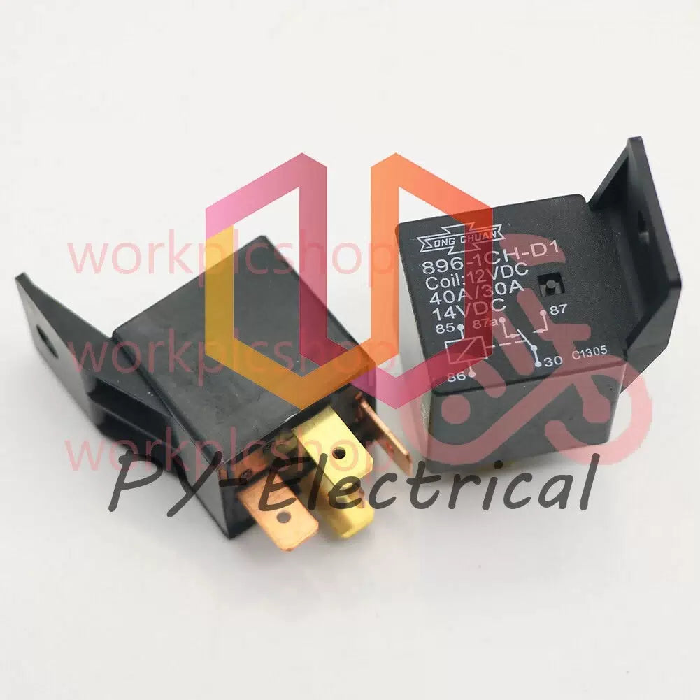 10PCS 896-1CH-D1 12VDC 40A/30A 12V 5PIN w/Bracket Relay [6]